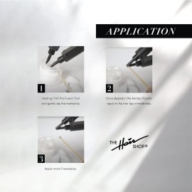 Pro Fusion Tool by The Hair Shop - Keratin Melting Connector Machine for Hair Extensions, Matte Black Ergonomic Patented Design - Professional Salon Heat Tool for Keratip