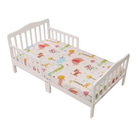 Safari Crib Sheet - Soft Fitted Crib Sheet Baby Sheet for Standard Crib and Toddler mattresses Nursery Sheet for Boys and Girls 1 Pack Animal Jungle Toddler Sheet - by UOMNY