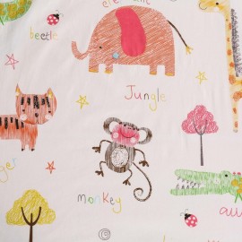 Safari Crib Sheet - Soft Fitted Crib Sheet Baby Sheet for Standard Crib and Toddler mattresses Nursery Sheet for Boys and Girls 1 Pack Animal Jungle Toddler Sheet - by UOMNY