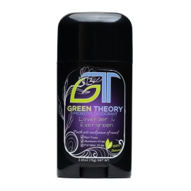 Green Theory Lavender & Evergreen Natural Deodorant - Probiotic, Aluminum-Free - 2.65 Ounce Solid