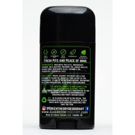 Green Theory Lavender & Evergreen Natural Deodorant - Probiotic, Aluminum-Free - 2.65 Ounce Solid