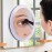 SANTOO 10X Magnifying Mirror with 3 Mounting Suction Cups Use for Precise Makeup - Eyebrows/Tweezing - Blackhead/Blemish Removal - Bathroom/Travel Makeup Mirror - 6 Inch Round (10x Magnified)