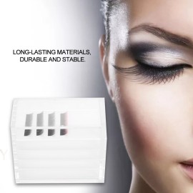 Acrylic Cosmetic Storage Makeup Organizer Clear Eyelash Storage Box Eyelashes Glue Pallet Holders 5 Layers Grafting Eyelash Extension Tool