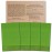Mayberry Health and Home Extra Long (36 Inches) Exfoliating Bath Cloth/Towel (4 Pack) Nylon Bath Cloth/Towel, Stitching on All Sides for Added Durability (Green)