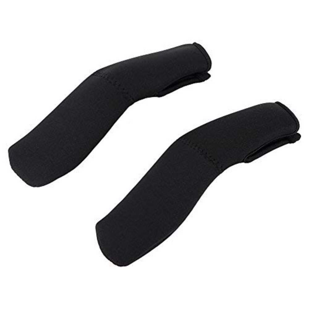 2Pcs/Pair Baby Stroller Armrest Cover, Removable Zipper Crossbar Elastic Protector Sleeve for Pushchair Pram, Black