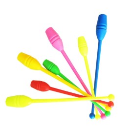 CGMJ 2 Pcs Rhythmic Gymnastics Stick Clubs Gymnastics Training Equipment Tool 13.38 Length