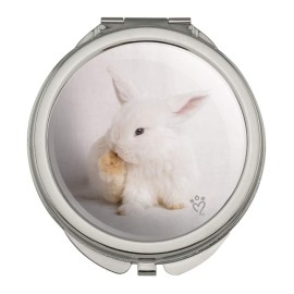 GRAPHICS & MORE Lop Ears Miniature Bunny Rabbit Compact Travel Purse Handbag Makeup Mirror