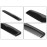 Shapenty 7 Inch Classic Black Plastic Hair Comb Pocket Mens Beard Mustache Comb Bulk for Hairdressing Grooming and Styling, 6PCS