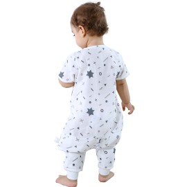 Sincere Muslin Original Cotton Baby boy Girl Sleep Sack with Sleeves Grown Sleep Bag Summer Wearable Blankets 3-4Ymonths Star/L