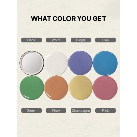 Getinbulk Compact Mirror Bulk Round Makeup Glass Mirror for Purse Great Gift 2.5 Inch 8 Colors Pack of 24