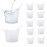 FOYARA Eye Bath Silicone Eye Wash Cup Set of 12 for Refresh and Clean Tired Eyes