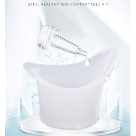 FOYARA Eye Bath Silicone Eye Wash Cup Set of 12 for Refresh and Clean Tired Eyes