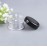 12PCS 15 Gram 15ml 0.5oz Refillable Black Plastic Screw Cap Lid with Clear Base Empty Plastic Container Jars for Nail Powder Bottles Eye Shadow Container Lot Powder Container