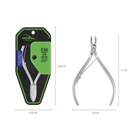 NGHIA Cuticle Nipper - D-04 JAW 16 | Stainless Steel | Durable and Sharp | Ergonomic Design | Grey Plated | Ideal for Salons and Home Use