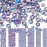 Bememo 3456 Pcs Crystals Diamond Rhinestones AB Clear Flat Back Round Gems Flatback Glass Mixed Size Crystals Gems for Crafts Clothes Shoes Makeup Bags Decor, 6 Sizes(Amethyst)
