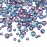 Bememo 3456 Pcs Crystals Diamond Rhinestones AB Clear Flat Back Round Gems Flatback Glass Mixed Size Crystals Gems for Crafts Clothes Shoes Makeup Bags Decor, 6 Sizes(Amethyst)