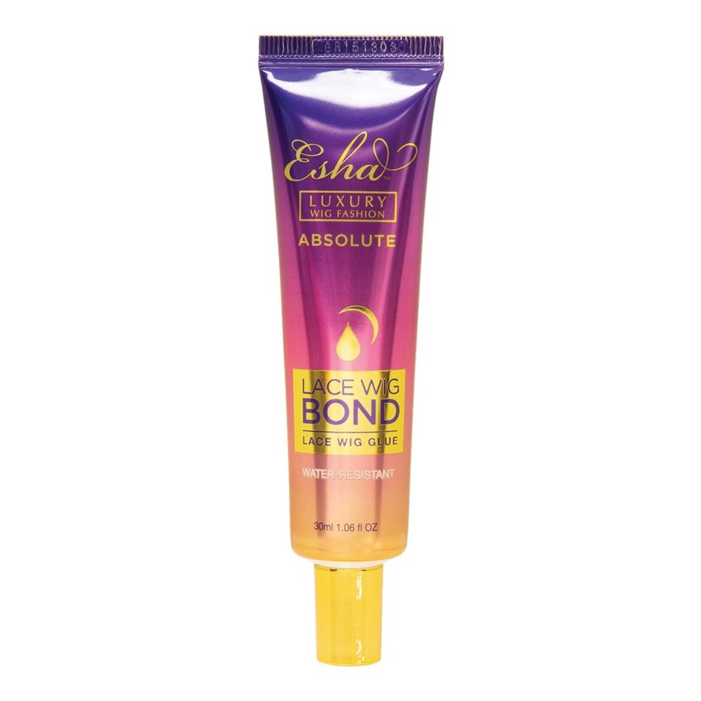Esha Absolute Lace Wig Bond - Invisible Wig Bonding Glue: Water and Oil-Resistant, Non-Toxic Formula for a Gentle, Secure Hold Esha Absolute Lace Wig Bond - Invisible Wig Bonding Glue: Water and Oil-Resistant, Non-Toxic Formula for a Gentle, Secure Hold