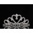 Lovelyshop Mini Heart Rhinestone Tiara for Wedding Bride Prom Birthday Pegeant Prinecess Party-6 Packs