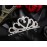 Lovelyshop Mini Heart Rhinestone Tiara for Wedding Bride Prom Birthday Pegeant Prinecess Party-6 Packs
