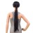 SWACC Women Long Straight/Curly Wavy Wrap Around Ponytail Extension Synthetic Hair Piece Clip in Hair extensions (Straight, 1B-Off Black)