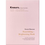 Knours. Nourishing & Hydrating Mask, Rose Water Toning Rejuvenating Facial Nourishing Clean Beauty (5 Count)
