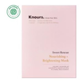 Knours. Nourishing & Hydrating Mask, Rose Water Toning Rejuvenating Facial Nourishing Clean Beauty (5 Count)