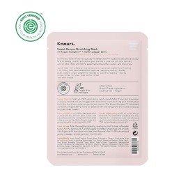 Knours. Nourishing & Hydrating Mask, Rose Water Toning Rejuvenating Facial Nourishing Clean Beauty (5 Count)