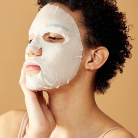 Knours. Nourishing & Hydrating Mask, Rose Water Toning Rejuvenating Facial Nourishing Clean Beauty (5 Count)