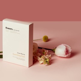 Knours. Nourishing & Hydrating Mask, Rose Water Toning Rejuvenating Facial Nourishing Clean Beauty (5 Count)
