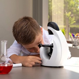 IQCrew by AmScope 40X-200X Kids Inverted Compound Microscope for Students