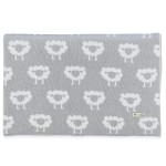Premium Organic Cotton Baby Blanket - Knitted Sheep Design - Super Soft Multi Use