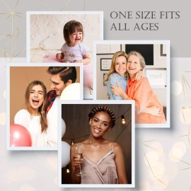 Birthday Girl Headband Headpiece - Girls Party Hair Accessories For All Hair Types - Birthday Headband Decorations - Metallic Gold Crown For Selfies And Virtual Parties (Gold)