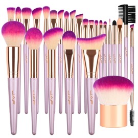 JAF Makeup Brush Set Professional 26 Pcs Synthetic Make Up Brushes Tools Kit Vegan JAF Makeup Brush Set Professional 26 Pcs Synthetic Make Up Brushes Tools Kit Vegan