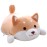 Shiba Inu Dog Plush Pillow, Cute Corgi Akita Stuffed Animals Doll Toy Gifts for Valentine\'s Gift, Christmas,Sofa Chair, Brown Round Eye, 15