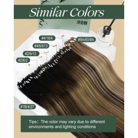 Ugeat Dark Brown Mico Bead Hair Extensions Balayage Ash Brown Microlink Hair Extensions Real Human Hair Ombre to Add Length and Volume By Cold Fusion for Thicker 20 Inch 50S 50G Ugeat Dark Brown Mico Bead Hair Extensions Balayage Ash Brown Microlink Hair Extensions Real Human Hair Ombre to Add Length and Volume By Cold Fusion for Thicker 20 Inch 50S 50G