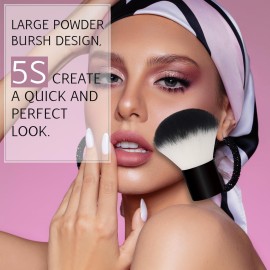 Daubigny Kabuki Face Brush Foundation Blush for Mineral Stippling Makeup Face Blending Brush Cream Powder Makeup Brush (Kabuki)  Daubigny Kabuki Face Brush Foundation Blush for Mineral Stippling Makeup Face Blending Brush Cream Powder Makeup Brush (Kabuki)