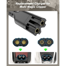 4V Clipper Charger Cord Compatible with Wahl Magic Clipper Cordless 8164 8591 8148 8504, 5-Star Trimmer, 1919 100 Year Hair Clipper