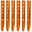 TRIWONDER Tent Stakes Pegs for Snow Sand Beach Canopy Heavy Duty Ground Anchor Stakes Tent Nail Aluminum U-Shaped Camping Hiking Backpacking 6Pcs (Orange - U-Shaped - 12.2 Inches)