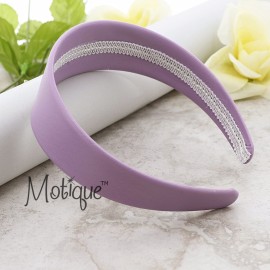 Motique Accessories Lavender 2 Inch Wide Leather Like Headband Solid Hair band Motique Accessories Lavender 2 Inch Wide Leather Like Headband Solid Hair band