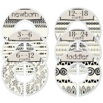 Mumsy Goose Nursery Closet Dividers Closet Organizers Baby Clothes Dividers Monochrome Boho