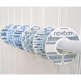 Mumsy Goose Nursery Closet Dividers Closet Organizers Baby Clothes Dividers Monochrome Boho