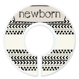 Mumsy Goose Nursery Closet Dividers Closet Organizers Baby Clothes Dividers Monochrome Boho