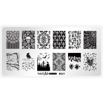 Whats Up Nails - B031 Gothic Affection Stamping Plate for Halloween Nail Art Design