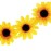 3PCS Fashion Sunflower Headband Hair Crown Wreath Headpiece Hair Band Tool Tie Wrap Wreath For Bridal Beach Scenery Festivals Girls Lady Seaside Holiday(Yellow)