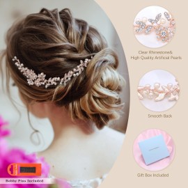 Ammei Headpiece Bridal Headbands Crystal Pearl Hair Vines Bohemian Style Wedding Headpieces For Bride Wedding Hair Accessories Ammei Headpiece Bridal Headbands Crystal Pearl Hair Vines Bohemian Style Wedding Headpieces For Bride Wedding Hair Accessories