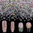 5000Pcs Nail Rhinestones 2.4mm Clear AB Flatback Glass Pixie Crystals, Iridescent Nail Gems Long Lasting Shine Small Sugar Beads Dust Nail Charms for Nail Design DIY Crafts Accessories