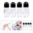 4Packs Empty Deodorant Roll On Bottles Containers Leak Proof Massage Roller Ball Bottles with Cap For Essential Oils Perfume Cosmetics, Glass Empty Roller Bottles with Plastic Roller Ball 50ML