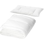 IKEA Len Crib Pillow and Crib Comforter Set, White