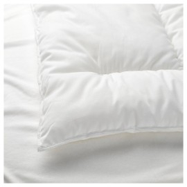 IKEA Len Crib Pillow and Crib Comforter Set, White
