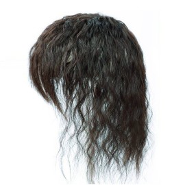 Fluffy Nature Look Curly Hairpiece Clip ON Human Hair Toppers With Bangs Replacement Wiglet Toupee for Thin Hair Long 812cm,25cm Nature Black Fluffy Nature Look Curly Hairpiece Clip ON Human Hair Toppers With Bangs Replacement Wiglet Toupee for Thin Hair Long 812cm,25cm Nature Black